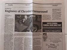 Lee Iacocca 94 Obituary The Miami Herald Chrysler CEO Ford Mustang picture