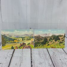 Vintage Color 2 Postcards Pikes Peak Estes Park Colorado Sanborn Color Tone picture