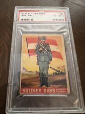 R142 Goudey, Soldier Boys, 1936, #22 Austria, Flag PSA 4 picture