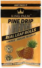 King Palm | Mini Size | Pine Drip | Organic Prerolled Palm Leafs | 5 Rolls picture