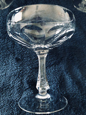 Set of 6 Josair Crystal Blanka Tall Sherbet Champagne Glasses, Germany picture