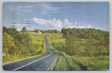 Portland Maine, Black Road & Picturesque Countryside, Vintage Postcard picture
