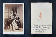 Camille Silvy, London, Sophia Lilias Hoare Vintage CDV Albumen Business Card. picture