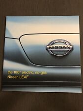 2011 NISSAN LEAF 12-page fold-out Original Sales Brochure picture