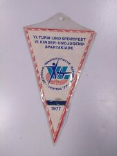 Vintage sports pennant.   Leipzig Germany 1977 picture