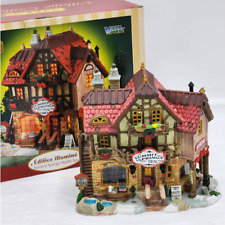 Lemax Christmas Village Summit Springs Health Spa Vail Lighted Building W/Box picture