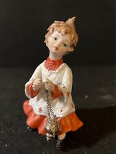 Vintage Crown N (Napoleon) Capodimonte Altar Child With Incense Burner Figurine picture
