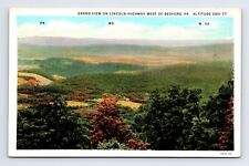 WB Postcard Bedford PA Pennsylvania Grand View Lincoln Highway 3 State View picture