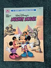 Vintage 1989 Disney MICKEY MOUSE Golden Coloring Book 3158-5 Walt Disney picture