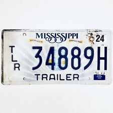 2014 United States Mississippi Harrison County Trailer License Plate TLR 34889H picture