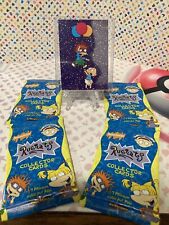 Rugrats 4 sealed packs 1997 Tempo Trading Cards Nickelodeon + BONUS Box Topper picture
