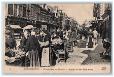 Romorantin-Lanthenay Loir-et-Cher France Postcard Market in High Street c1910 picture
