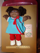 CABBAGE PATCH KIDS DOLL COLECO   GIRL A/A  COMPLETE, w/cert  BROWN PONIES picture