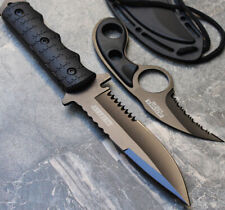 2 PC TACTICAL COMBAT SURVIVAL HUNTING & NECK KNIVES [AJ326-1794] picture