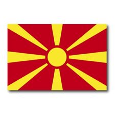 Macedonia Macedonian Flag Car Magnet Decal - 4 x 6 Heavy Duty for Car Truck SUV picture