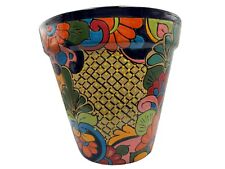Talavera Cone Planter Large Pot Mexican Pottery Hand Painted Home Decor 12.5