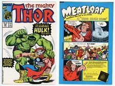 Thor #385 (NM 9.4) **High Grade** Hulk Battle Cover Frenz Milgrom 1987 Marvel picture