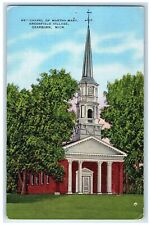 c1940s Chapel Of Martha Mary Greenfield Village Dearborn Michigan MI Postcard picture