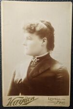 Antique Cabinet Card Portrait of Woman taken by Hayden photo studio 1880s - 90s picture