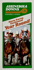 1980s Assiniboia Downs Horse Racing Park Winnipeg Canada Vintage Travel Brochure picture
