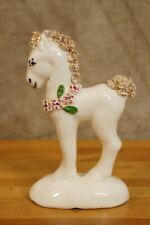 1950's Porcelain Spaghetti Horse Figure Mid Century Modern Signed Dated picture