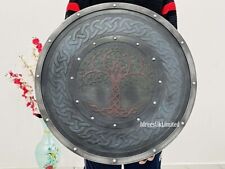 Viking Shield wooden shield Battle-Ready Fenrir Wolf Design Viking Shield picture