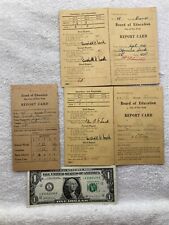 1939 1940 1941 New York Bronx Public School 48 Report Cards Vintage picture