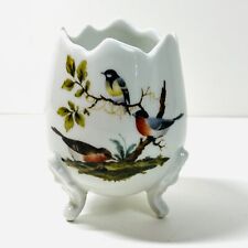 Vintage Limoges France Porcelain Egg Cup Birds EXCELLENT picture