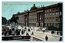 1905 Berlin Germany Konigl Schloss und Kurfursten Brucke Posted Antique Postcard picture