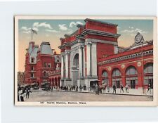 Postcard North Station Boston Massachusetts USA picture
