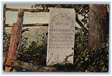 c1910 Grave of Donald Mac Intosh Vergennes Vermont VT Antique Postcard picture