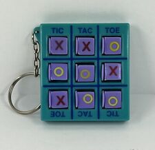 Vintage 1996 Basic Fun Inc. Miniature Tic Tac Toe Game Keychain picture