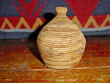 ANTIQUE SUPER FINE  WEAVE INDIAN  LIDDED BASKET 19th c MOST LIKELY ESKIMO picture