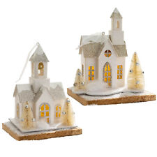 Decorative Christmas Village Houses Paper Lighted Christmas Houses picture