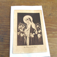 Vintage Picture of Mary Virgin of The Lilies 1930's Single Image Catholic picture