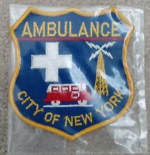 Vintage 1960s - 70s AMBULANCE Patch City of NEW YORK, Dept Of Hospitals picture