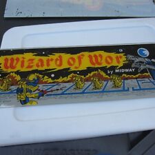 Vintage  WIZARD OF WOR  Plexiglass Pinball Marquee sign BALLY MIDWAY 1980 I RARE picture