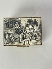 Halcyon Days William Shakespear RomeoTrinket Box Small  Black  / White 2 .25 in picture