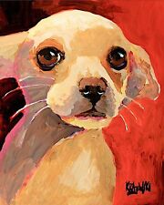 Chihuahua Dog 11x14 signed art PRINT from painting RJK picture