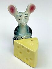 Vintage Anthropomorphic Mouse Cheese Rat Animal Salt and Pepper Shakers  picture