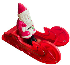 Vintage Early Christmas Celluloid Santa Claus Red Sleigh 1930s Toy Figure Japan picture