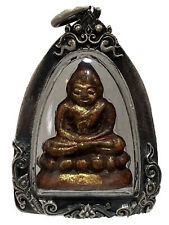 Phra Chai Bucha,L P Boon,Phim Tor ,Rare,Thai Buddha Real silver Casing picture