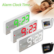 LED/LCD Digital Quiet Alarm Clock Time Temperature Backlight Snooze Clock Decor picture