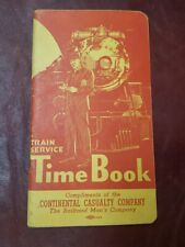 Vintage Continental Casualty Company Train RR Railroad Service Time Book Ledger picture