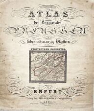Atlas Prussia Neuenburg Neuchatel Switzerland Suisse Title Map Litho Müller 1831 picture