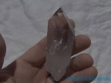 LARGE__OPTICAL CLEAR__VERY LONG Natural SMOKEY POINT__Arkansas Quartz Crystal  picture