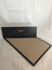 CAZAL TWO PIECE LOGO DISPLAY PLAQUE IN BLACK AND BEIGE TABLE TOP COUNTER DISPLAY picture