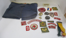 Vintage Mostly Boyscout Lot Patches Buckles Etc picture