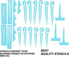 STENCILS REPAINT your VINTAGE OLD SCHWINN HORNET DX SPITFIRE BICYCLE BIKE 50s picture