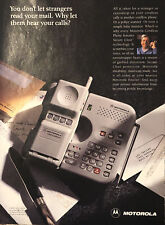 1993 Motorola Cordless Phone VTG 1990s 90s PRINT AD Lee Trevino - Secure Clear picture